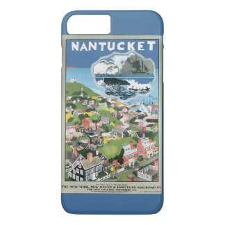 Vintage Travel Poster, Karte Nantucket Island, MA Case-Mate iPhone Hülle