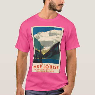 Vintage Travel Poster Lake Louise T-Shirt