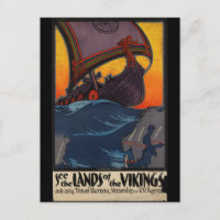Vintage Travel Poster Land der Wikinger