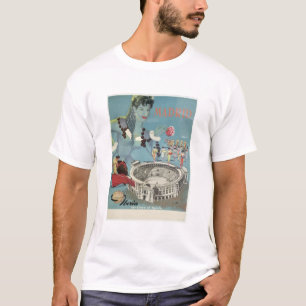 Vintage Travel Poster Madrid Spanien T-Shirt