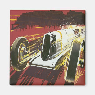 Vintage Travel Poster, Monaco Grand Prix Auto Race Magnet