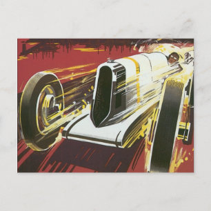 Vintage Travel Poster, Monaco Grand Prix Auto Race Postkarte