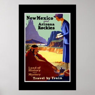 Vintage Travel Poster New Mexico
