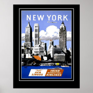 Vintage Travel Poster New York City Große Größe