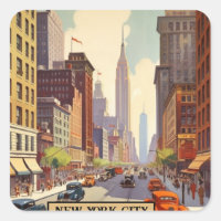 Vintage Travel Poster New York