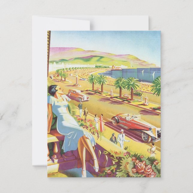 Vintage Travel Poster, Nizza, Côte d'Azur (Vorderseite)