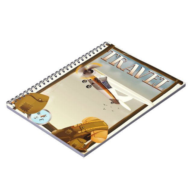 Vintage Travel Poster Notizblock (Linke Seite)