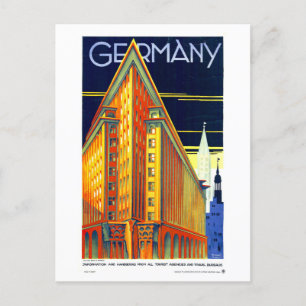 Vintage Travel Poster Postkarte