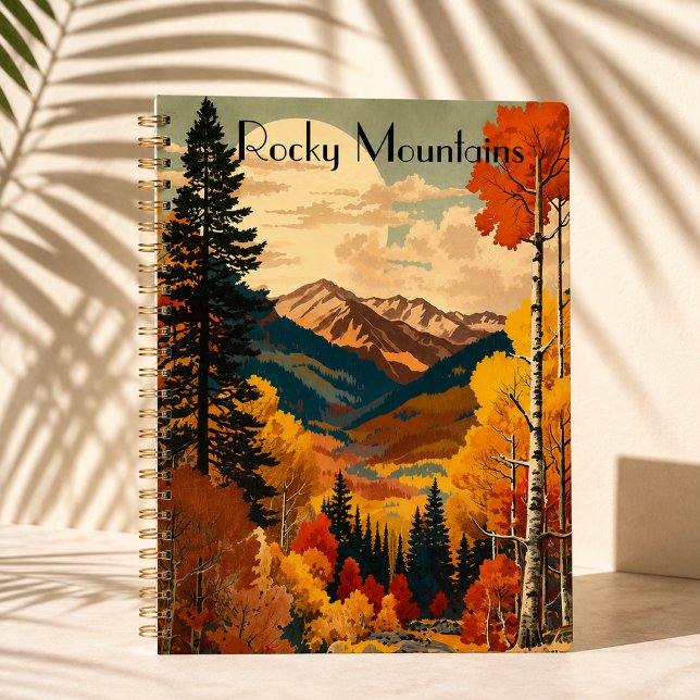 Vintage Travel Poster Rocky Mountain, individuell  Planer (Von Creator hochgeladen)