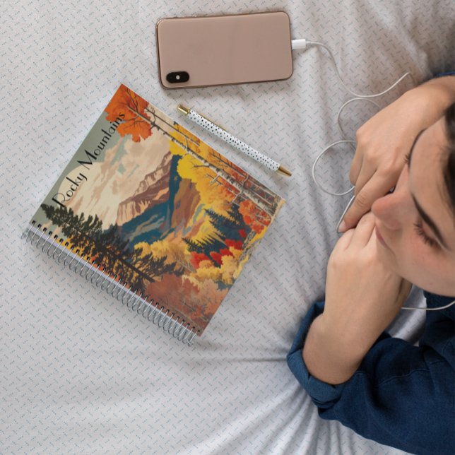 Vintage Travel Poster Rocky Mountain, individuell  Planer (Von Creator hochgeladen)