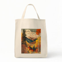 Vintage Travel Poster Rocky Mountains