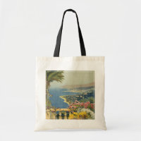 Vintage Travel Poster San Remo Von der Terrasse