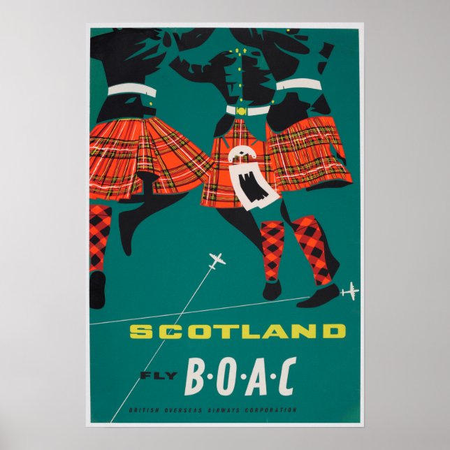 Vintage Travel Poster - Schottland (Vorne)