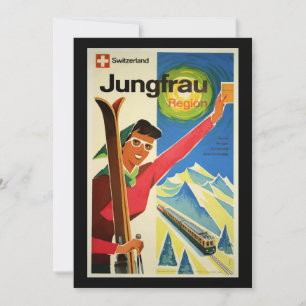 Vintage Travel Poster, Schweiz, Karte