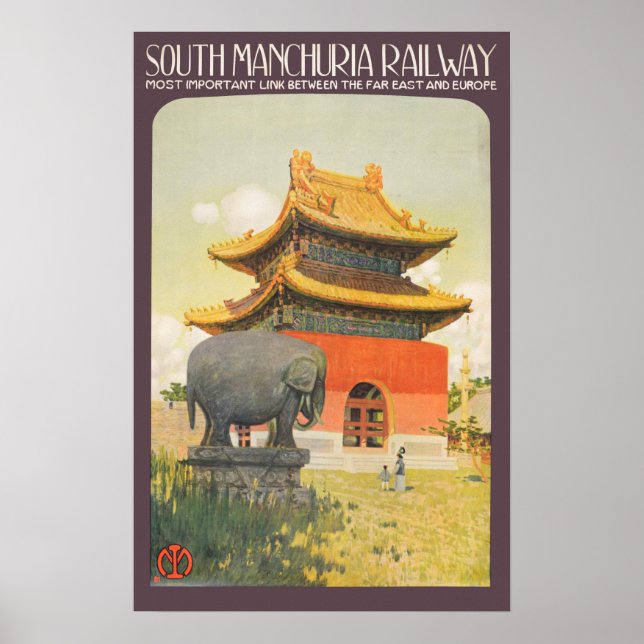 Vintage Travel Poster - South Manchuria (Vorne)