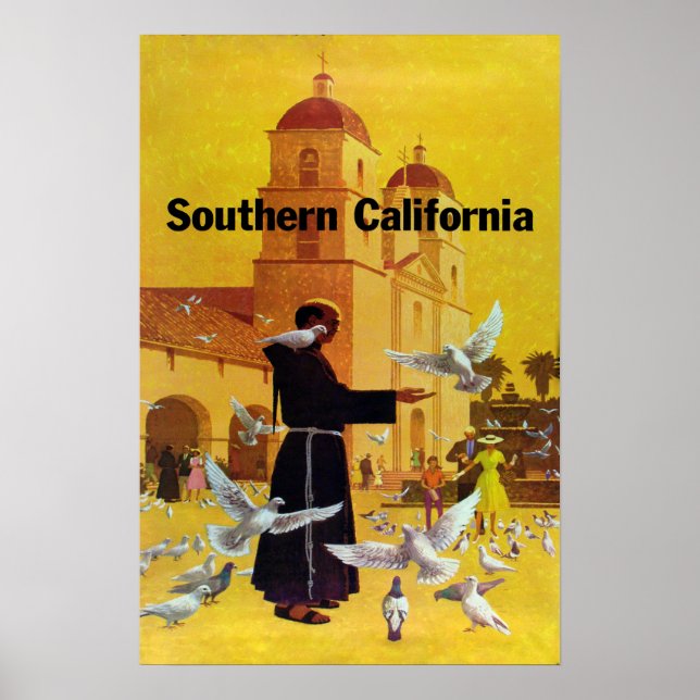 Vintage Travel Poster, Südkalifornien Poster (Vorne)
