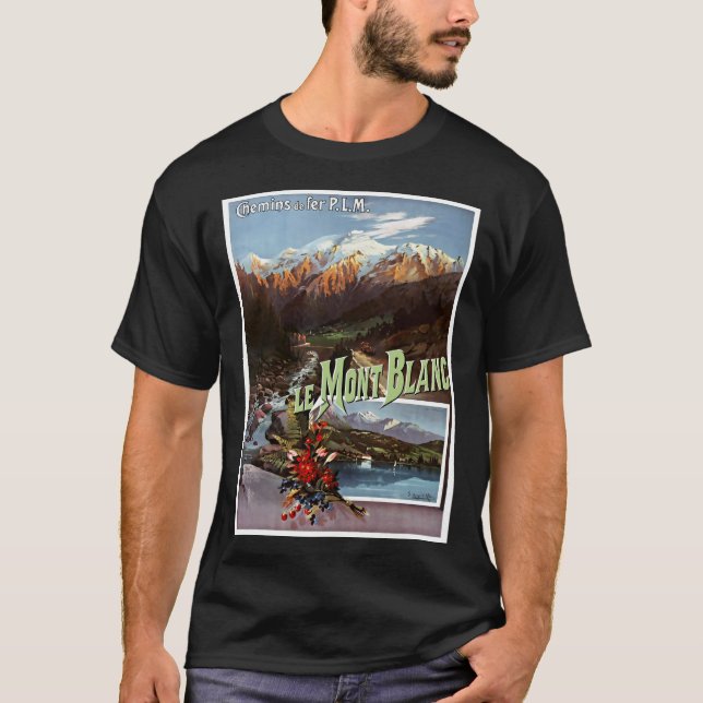 Vintage Travel Poster T-Shirt (Vorderseite)