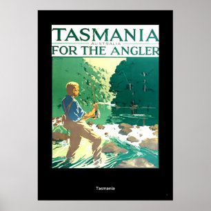 Vintage Travel Poster Tasmania Australien