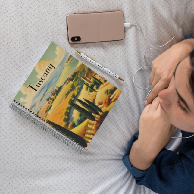 Vintage Travel Poster Toskana, benutzerdefinierbar Planer (Von Creator hochgeladen)