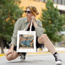 Vintage Travel Poster über dem Hafen von Monaco