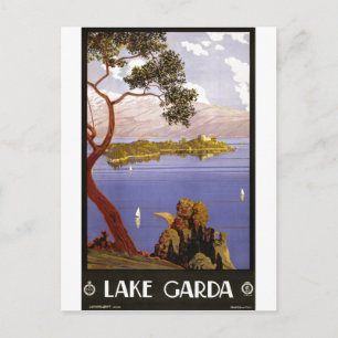 Vintage Travel Poster und Retro Prints Postkarte