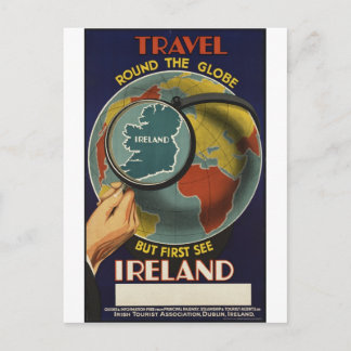 Vintage Travel Poster und Retro Prints Postkarte