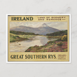 Vintage Travel Poster und Retro Prints Postkarte