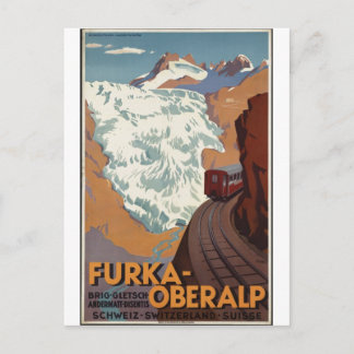 Vintage Travel Poster und Retro Prints Postkarte