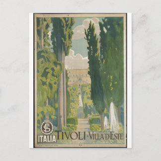 Vintage Travel Poster und Retro Prints Postkarte