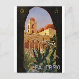 Vintage Travel Poster und Retro Prints Postkarte
