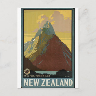 Vintage Travel Poster und Retro Prints Postkarte