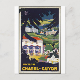 Vintage Travel Poster und Retro Prints Postkarte