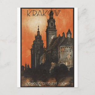 Vintage Travel Poster und Retro Prints Postkarte