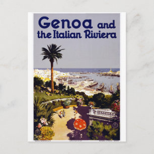 Vintage Travel Poster und Retro Prints Postkarte