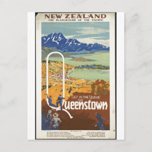 Vintage Travel Poster und Retro Prints Postkarte