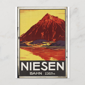 Vintage Travel Poster und Retro Prints Postkarte