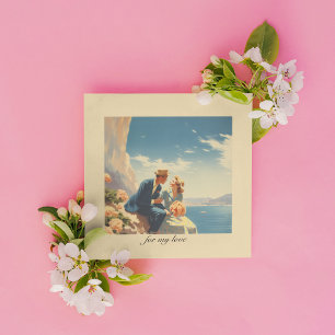 Vintage Travel Poster, Valentine personalisierbar