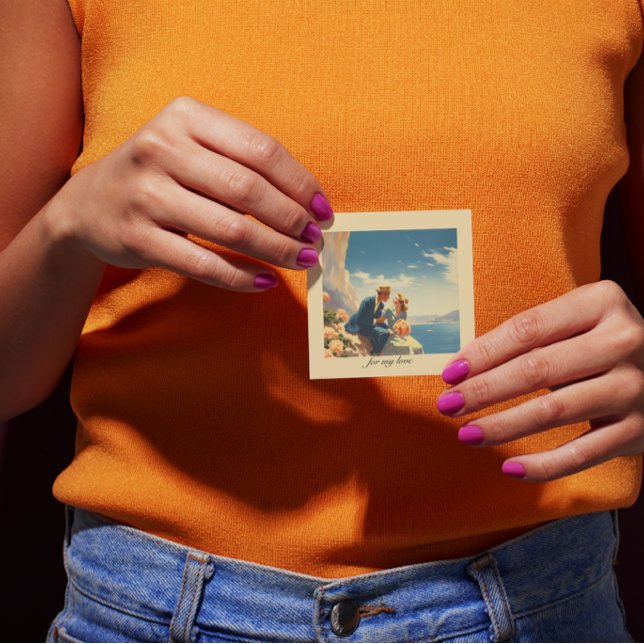 Vintage Travel Poster, Valentine personalisierbar Begleitkarte (Von Creator hochgeladen)