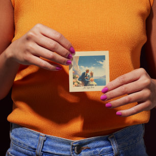 Vintage Travel Poster, Valentine personalisierbar Magnetkarte