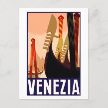 Vintage Travel Poster Venedig