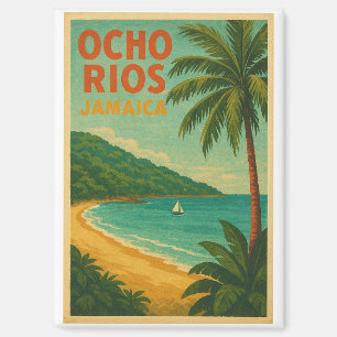 Vintage Travel Poster von Ocho Rios - Jamaika Magnet