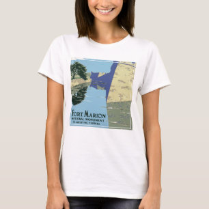 Vintage Travel Poster zeigt Fort Marion T-Shirt