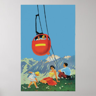 Vintage Travel Poster - ZWEISIMMEN