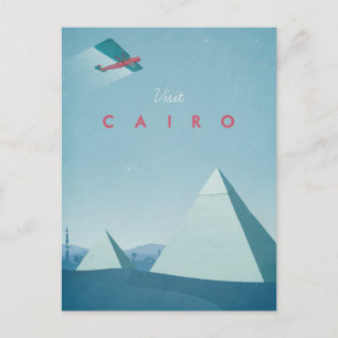 Vintage Travel Posters - Kairo - Art Postkarte