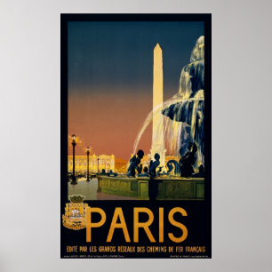Vintage Travel Posters - Paris Frankreich Poster