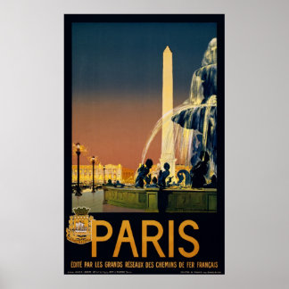 Vintage Travel Posters - Paris Frankreich Poster