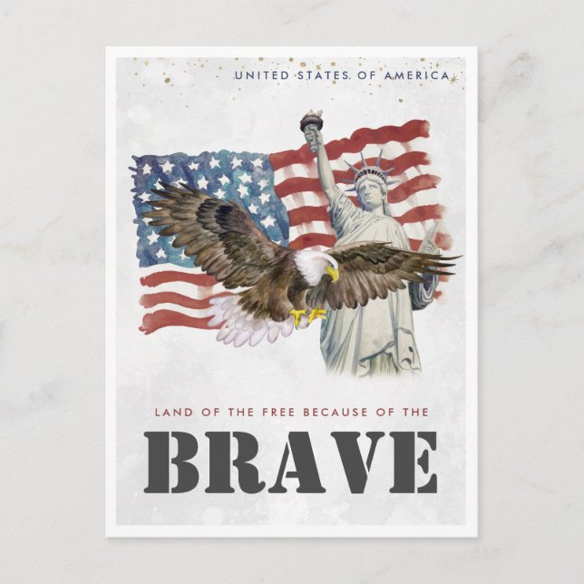 Vintage Travel Postkarte | USA (Vorderseite)