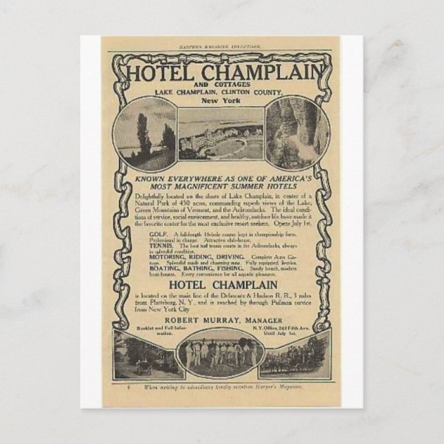 Vintage Travel Postkarten (Vorderseite)