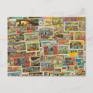 Vintage Travel Postkarten Leere Postkarte