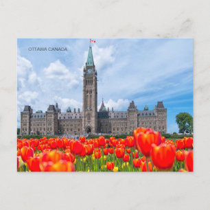 Vintage Travel Retro Aquarell Ottawa Kanada Postkarte